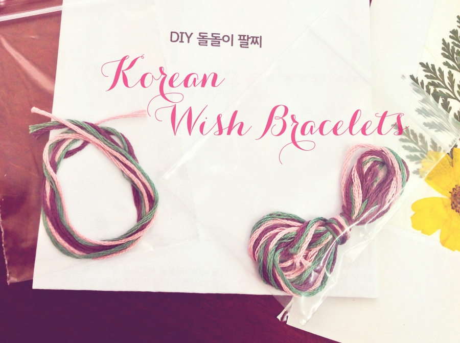 Korean wish bracelets (소원 실팔찌)